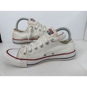 Converse All Star Low Top Sneakers Egret Off White Canvas Women's 9 Men's 7